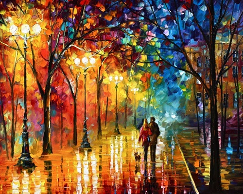 Night Fantasy | Valentine's Day Art - Canvas On Demand