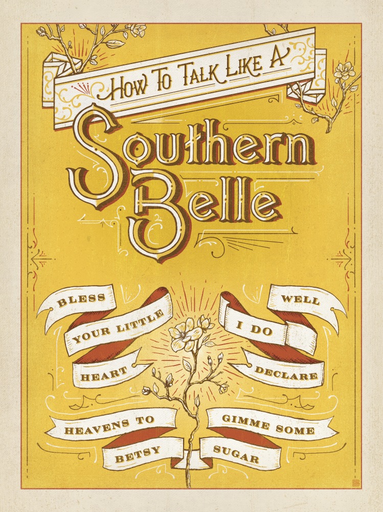 Canvas on Demand Poster Print 12 x 16 entitled How to Talk Like a Southern Belle