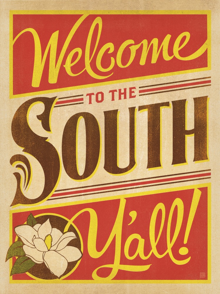 Canvas on Demand Poster Print 12 x 16 entitled Welcome To The South