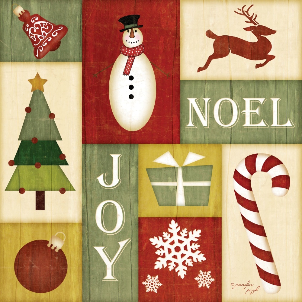 Canvas on Demand Poster Print 16 x 16 entitled Holiday Sampler I