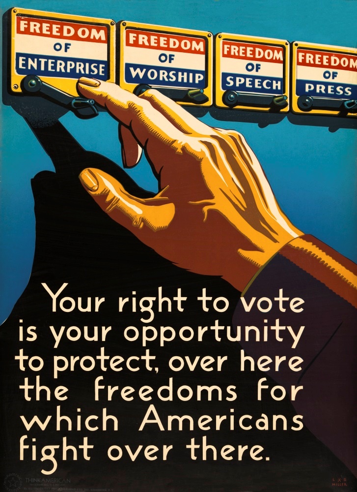 Canvas on Demand Poster Print 12 x 16 entitled Don't Forget to Vote Today