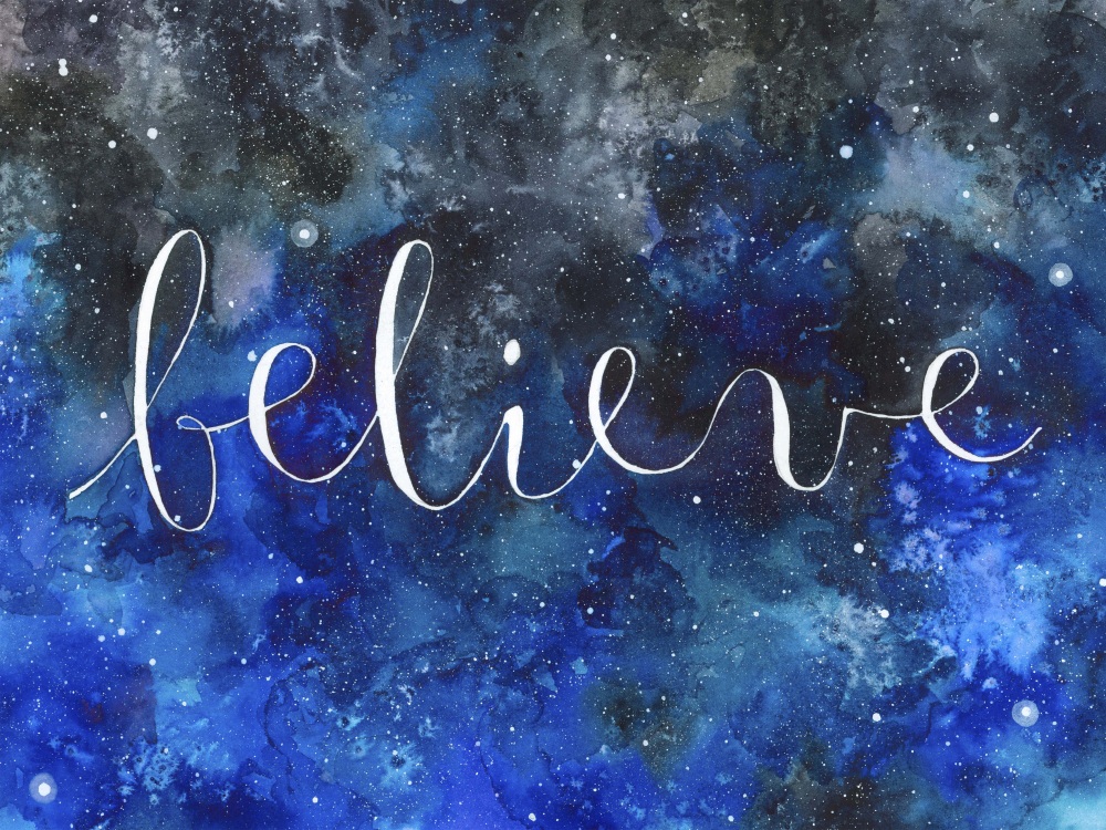 Canvas on Demand Poster Print 16 x 12 entitled Believe