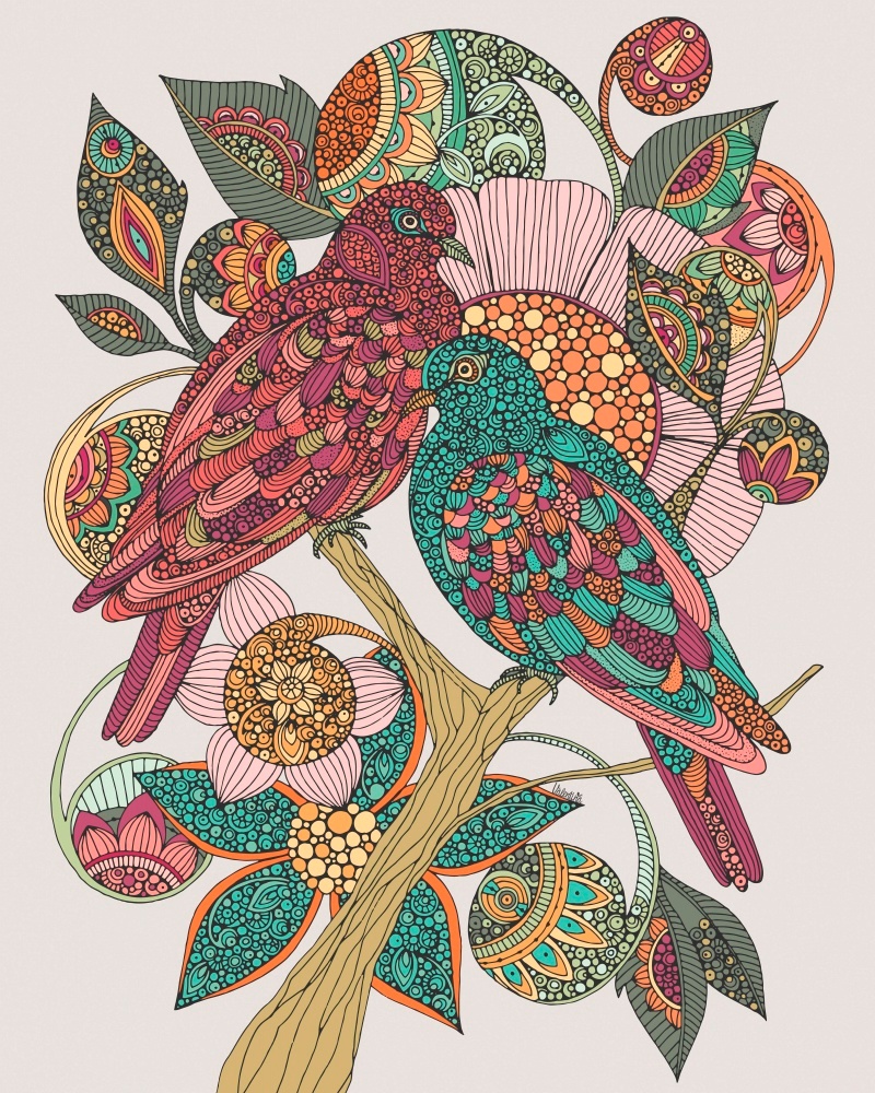 Canvas on Demand Poster Print 16 x 20 entitled Twelve Days Of Christmas - Two Turtle Doves