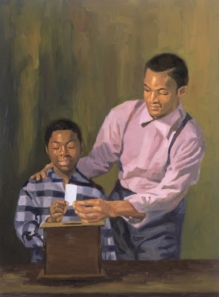 Canvas on Demand Poster Print 12 x 16 entitled The Ballot Box, 2003