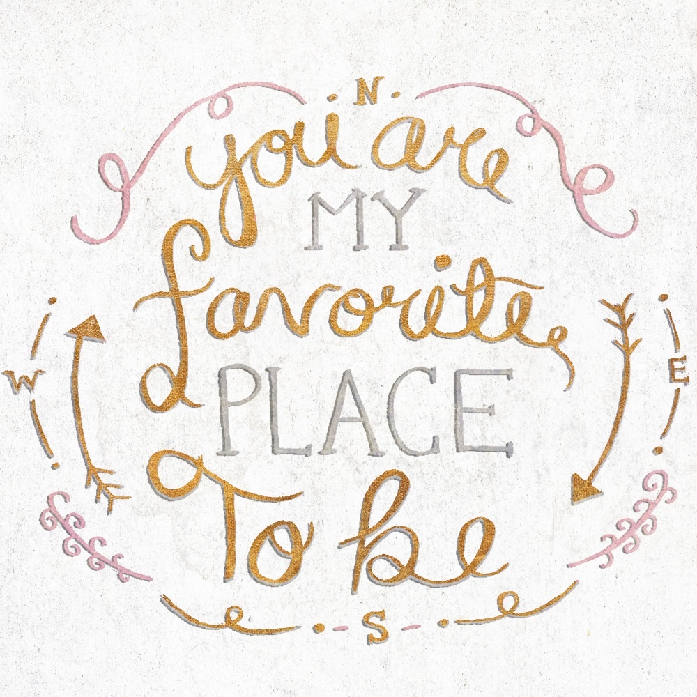 Canvas on Demand Poster Print 16 x 16 entitled You Are My Favorite Square
