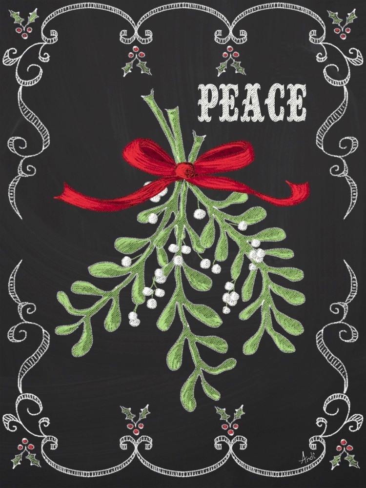 Canvas on Demand Poster Print 16 x 20 entitled Noel Chalk Art IV