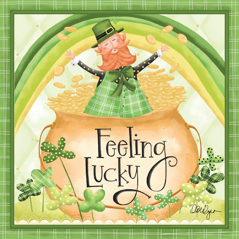 Canvas on Demand Poster Print 12 x 12 entitled Feeling Lucky