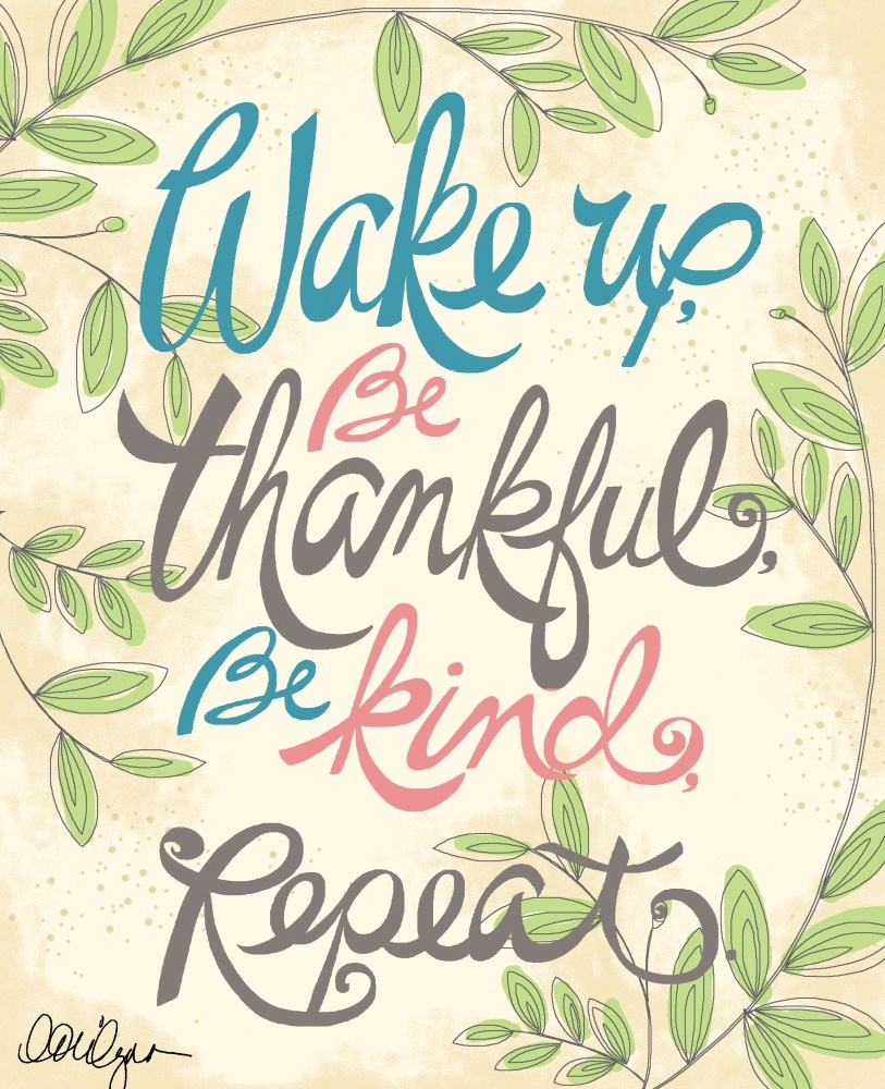 Canvas on Demand Poster Print 16 x 20 entitled Wake Up, Be Thankful