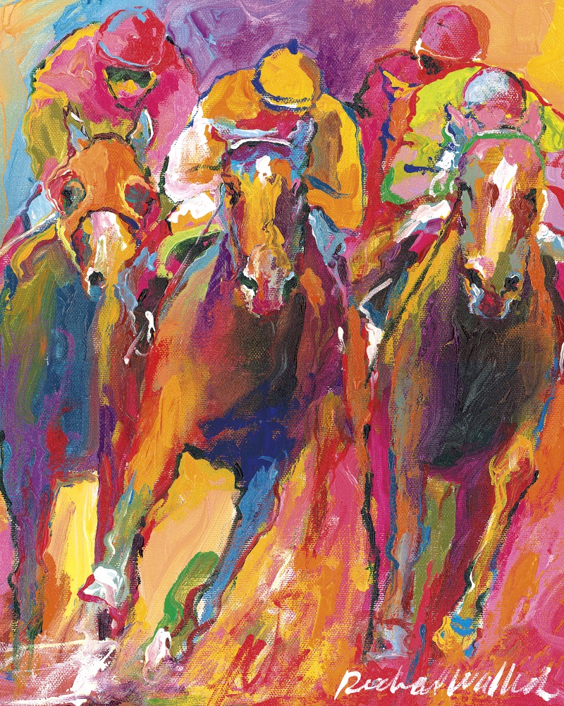 Canvas on Demand Poster Print 16 x 20 entitled Three Jockeys