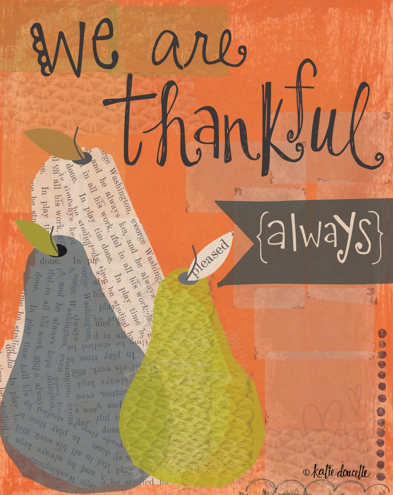 Canvas on Demand Poster Print 16 x 20 entitled Thankful always