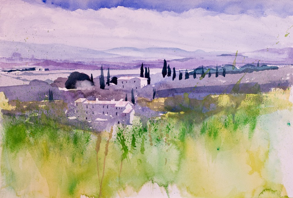 Canvas on Demand Poster Print 16 x 12 entitled Val d'Orcia