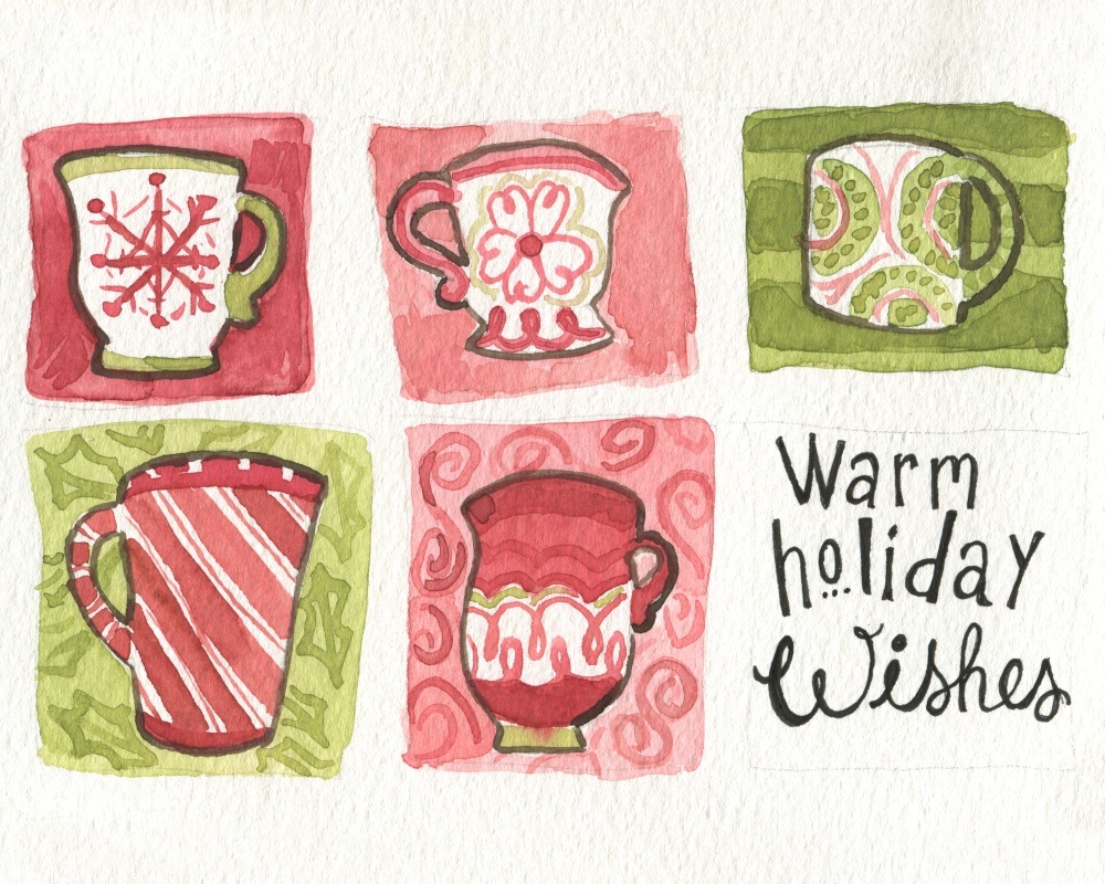 Canvas on Demand Poster Print 20 x 16 entitled Warm Holiday Wishes
