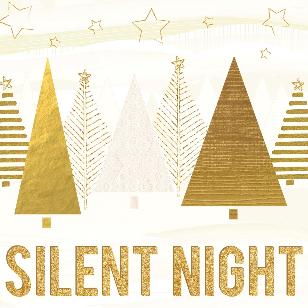 Canvas on Demand Poster Print 16 x 16 entitled Christmas Jingle Tree I