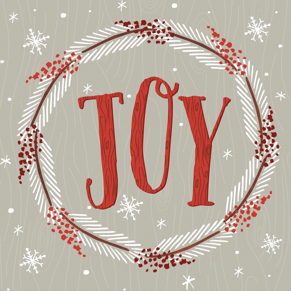Canvas on Demand Poster Print 16 x 16 entitled Christmas Wreaths I