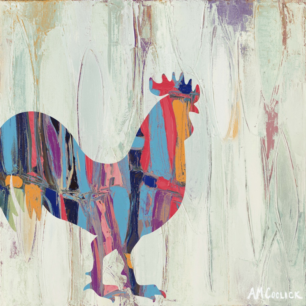 Canvas on Demand Poster Print 12 x 12 entitled Rhizome Rooster