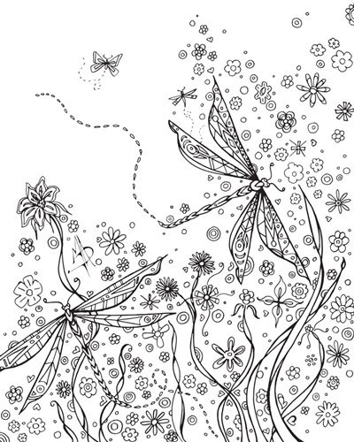 Dragonfly Friends | Coloring Canvas - Canvas On Demand®