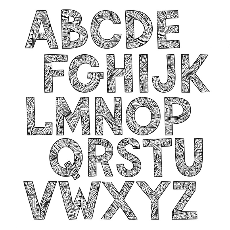 Patterned Alphabet