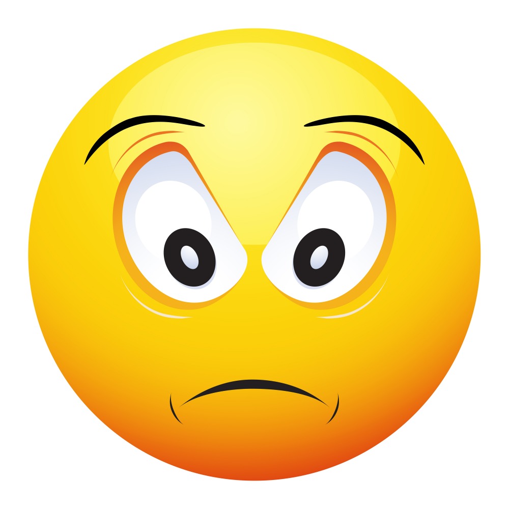 Canvas on Demand Poster Print 12 x 12 entitled Angry Emoji