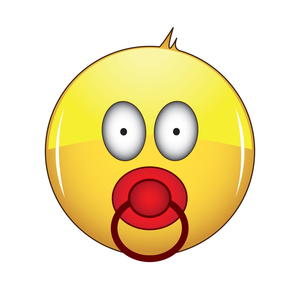 Canvas on Demand Poster Print 12 x 12 entitled Baby Emoji