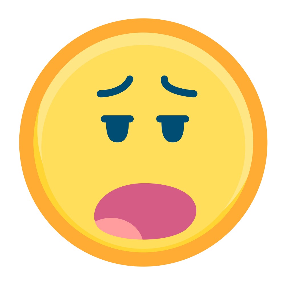 Canvas on Demand Poster Print 12 x 12 entitled Exasperated Emoji