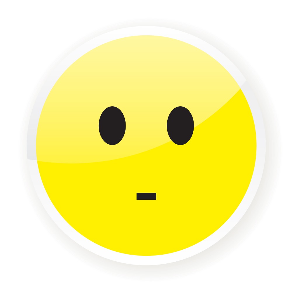 Canvas on Demand Poster Print 12 x 12 entitled Emoji Blank Expression Face