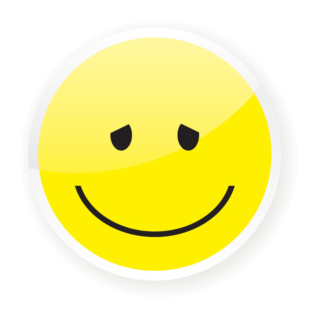 Canvas on Demand Poster Print 12 x 12 entitled Smiling Emoji