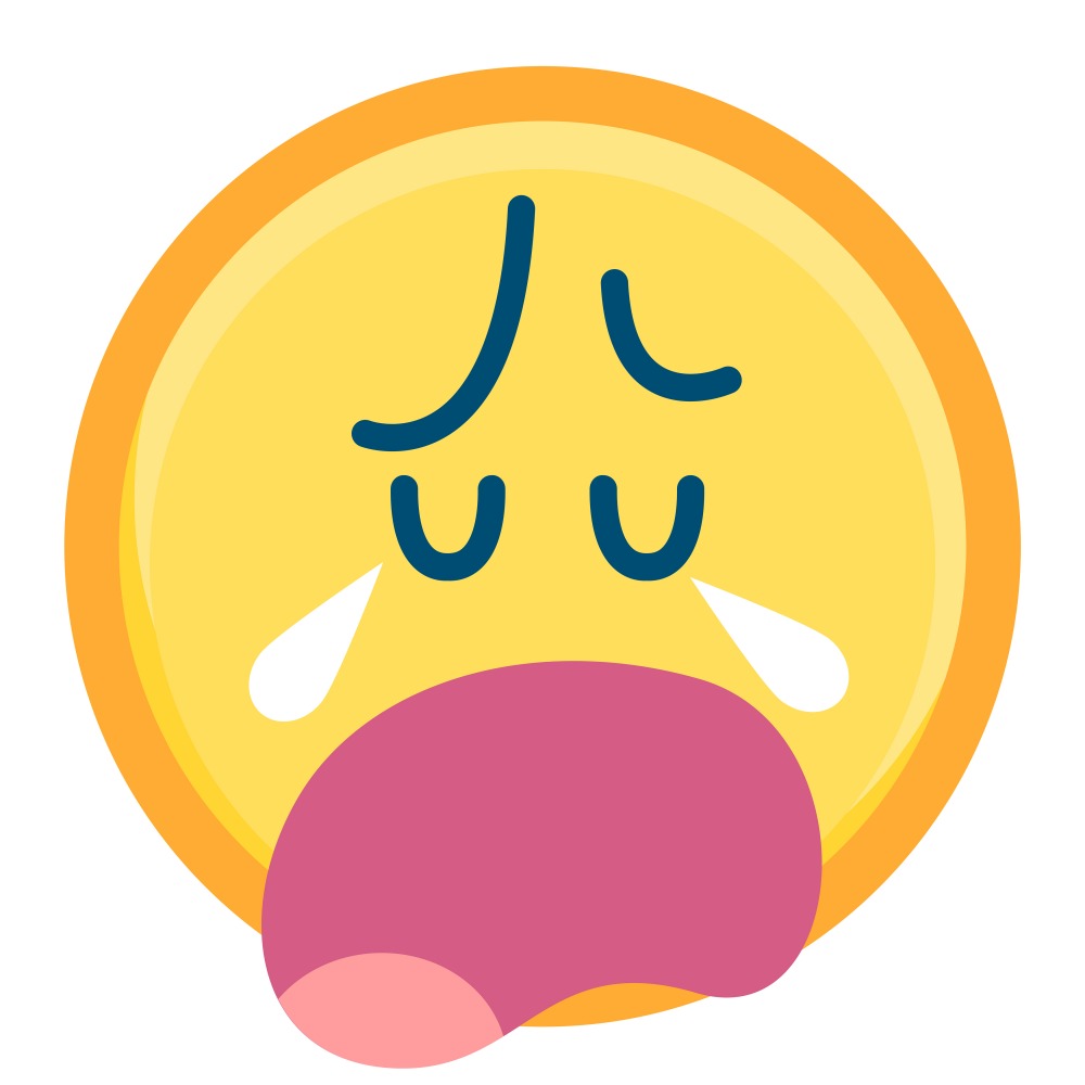 Canvas on Demand Poster Print 12 x 12 entitled Crying Emoji