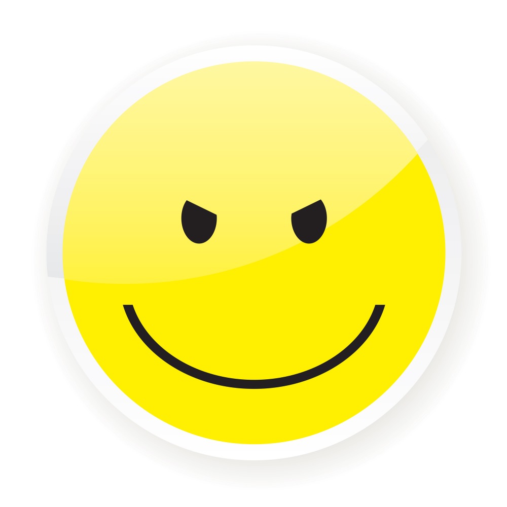 Canvas on Demand Poster Print 12 x 12 entitled Mean Emoji
