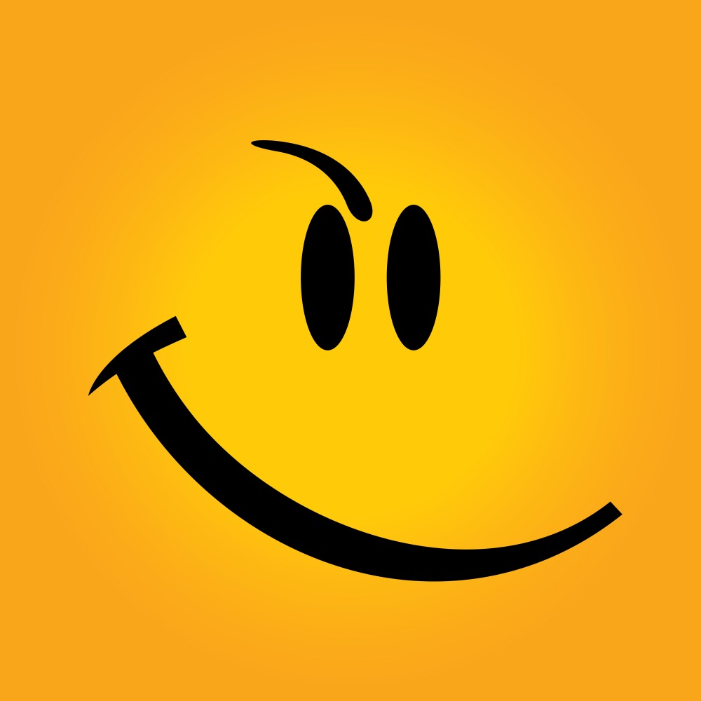 Canvas on Demand Poster Print 12 x 12 entitled Emoji Determined Face