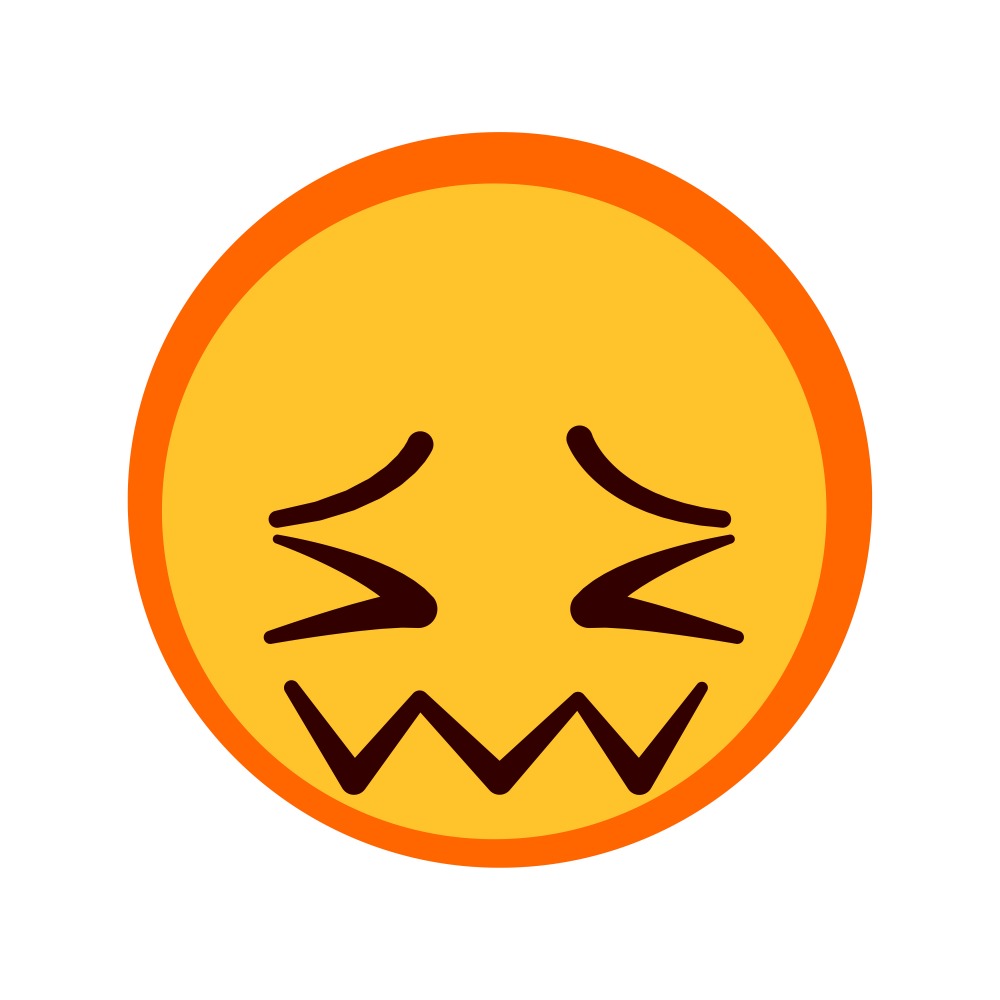 Canvas on Demand Poster Print 12 x 12 entitled Embarrassed Emoji