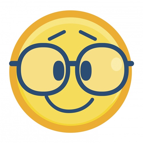 Nerd Emoji | Emoji Art Prints - Canvas On Demand