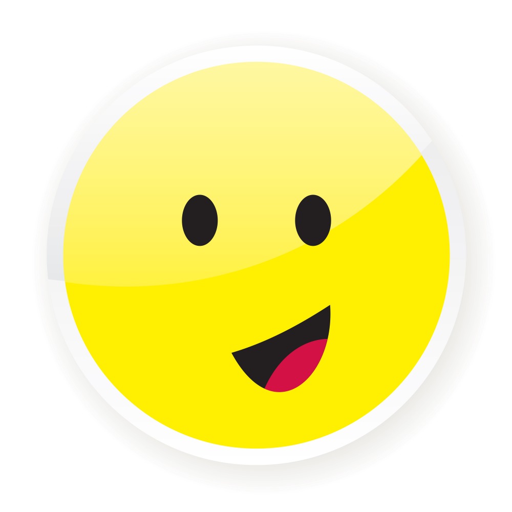 Canvas on Demand Poster Print 12 x 12 entitled Jolly Emoji