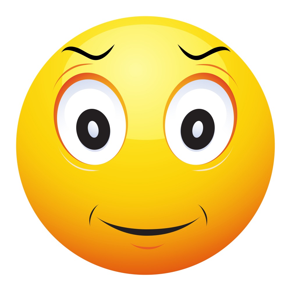 Canvas on Demand Poster Print 12 x 12 entitled Happy Emoji