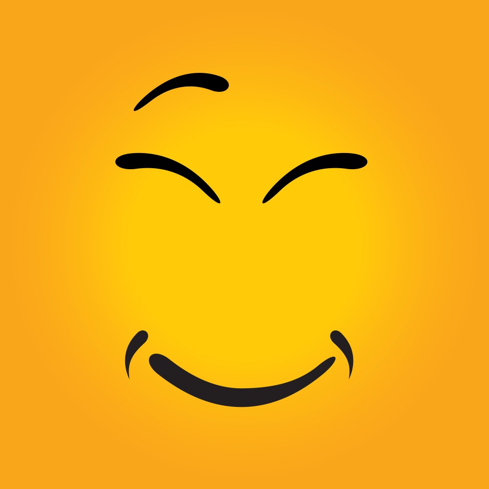 Canvas on Demand Poster Print 12 x 12 entitled Content Square Emoji