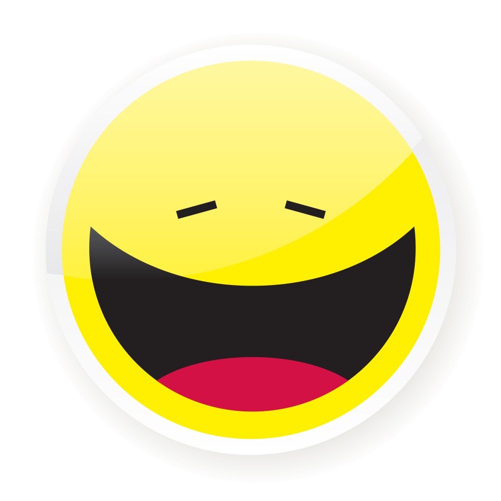 Canvas on Demand Poster Print 12 x 12 entitled Pleased Emoji
