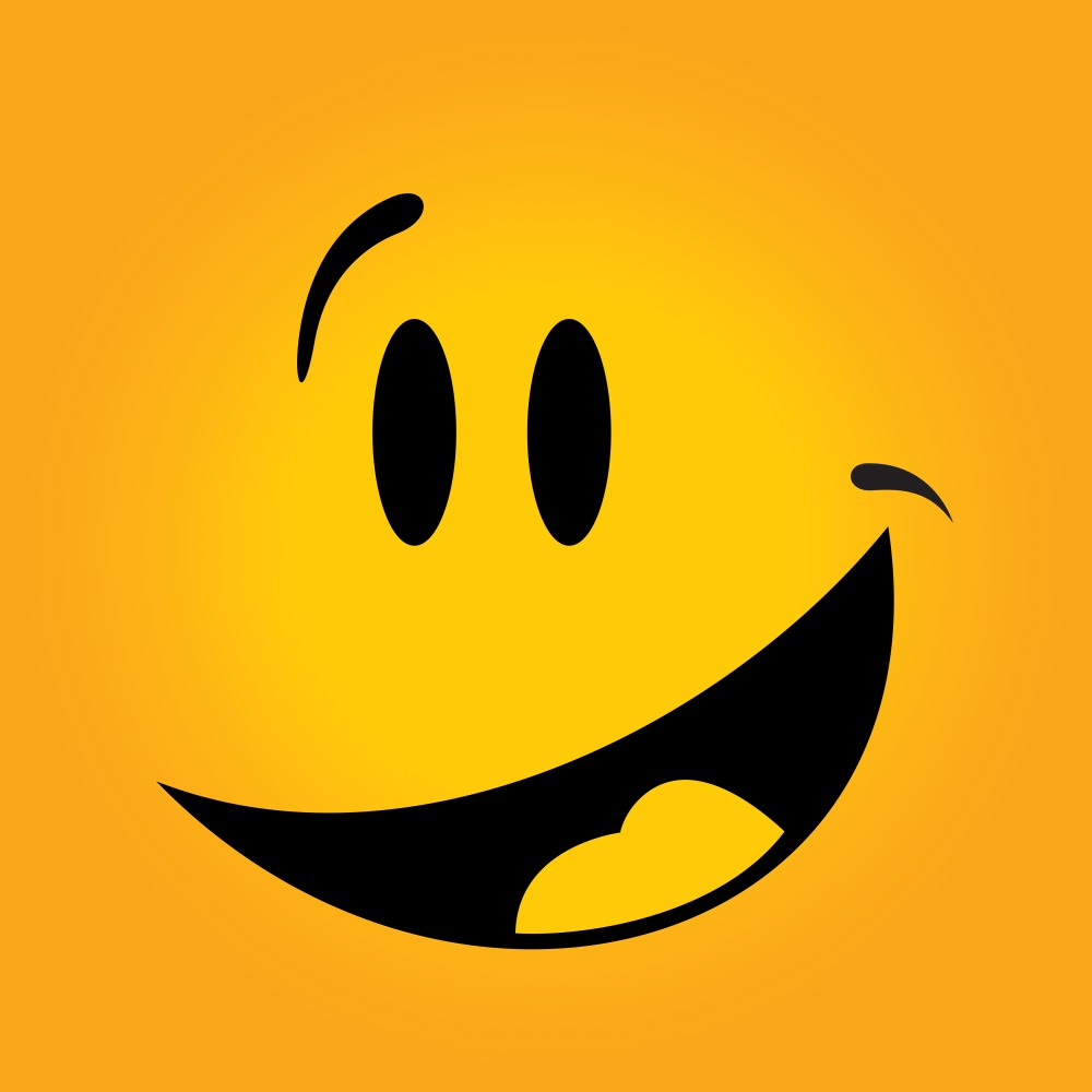 Canvas on Demand Poster Print 12 x 12 entitled Emoji Laughing Face