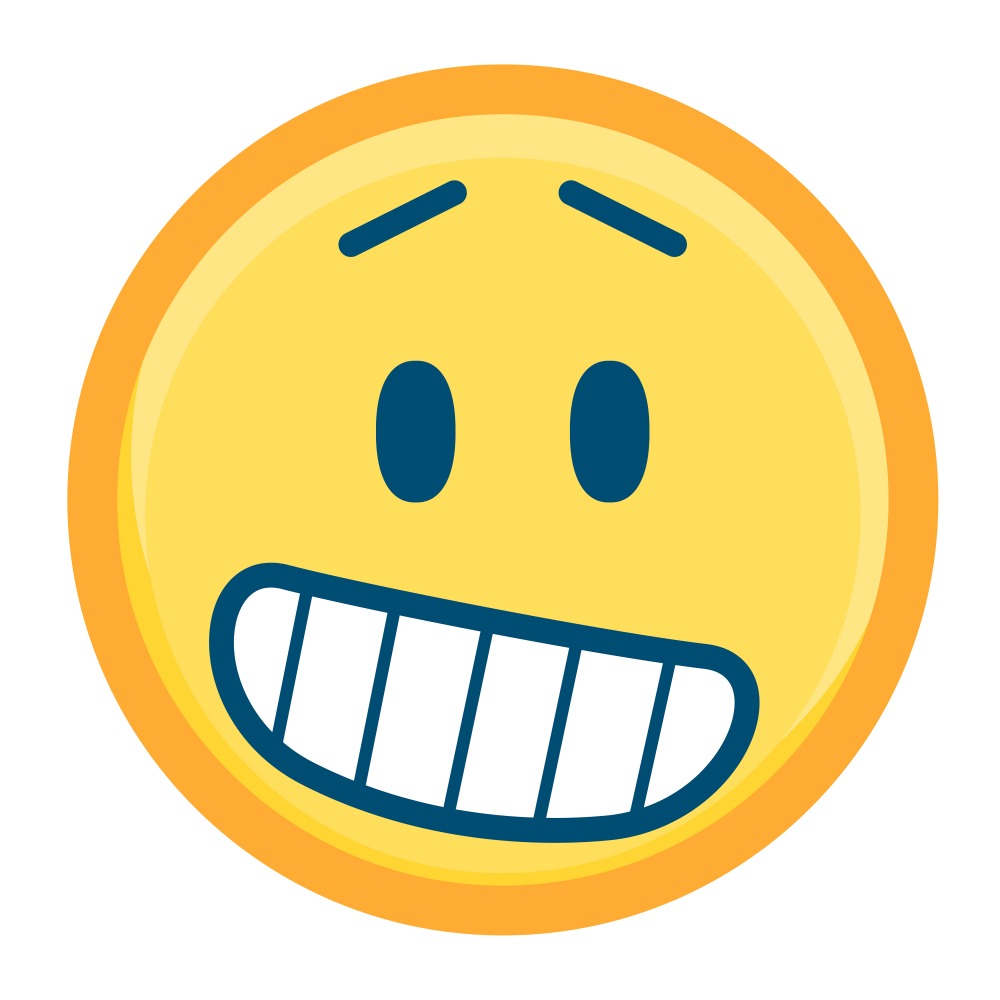 Canvas on Demand Poster Print 12 x 12 entitled Hopeful Emoji