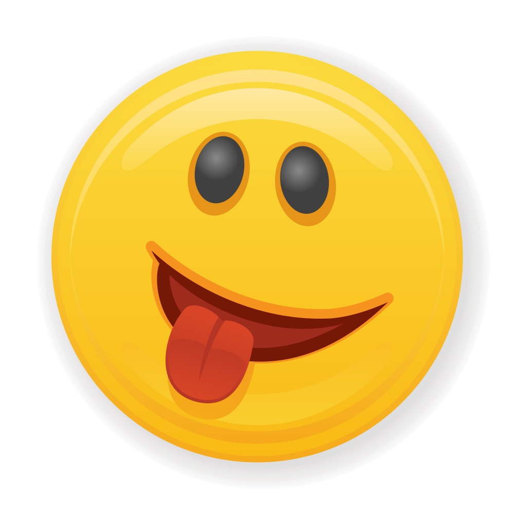 Canvas on Demand Poster Print 12 x 12 entitled Goofy Emoji
