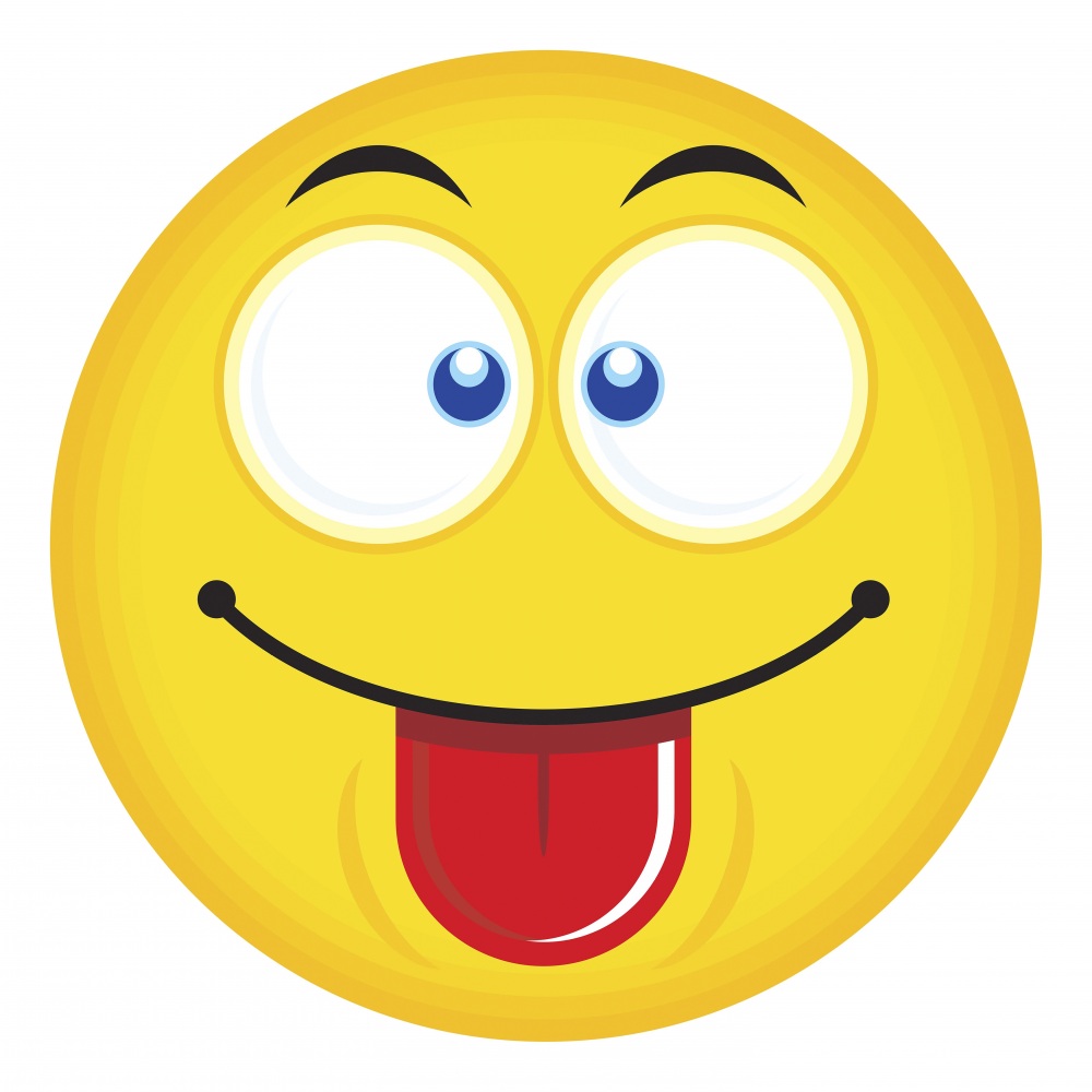 Canvas on Demand Poster Print 12 x 12 entitled Silly Emoji With Crossed Eyes