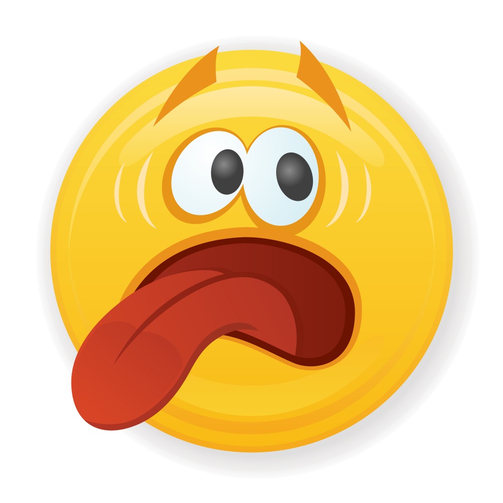 Canvas on Demand Poster Print 12 x 12 entitled Emoji Playful Face with Tongue Out