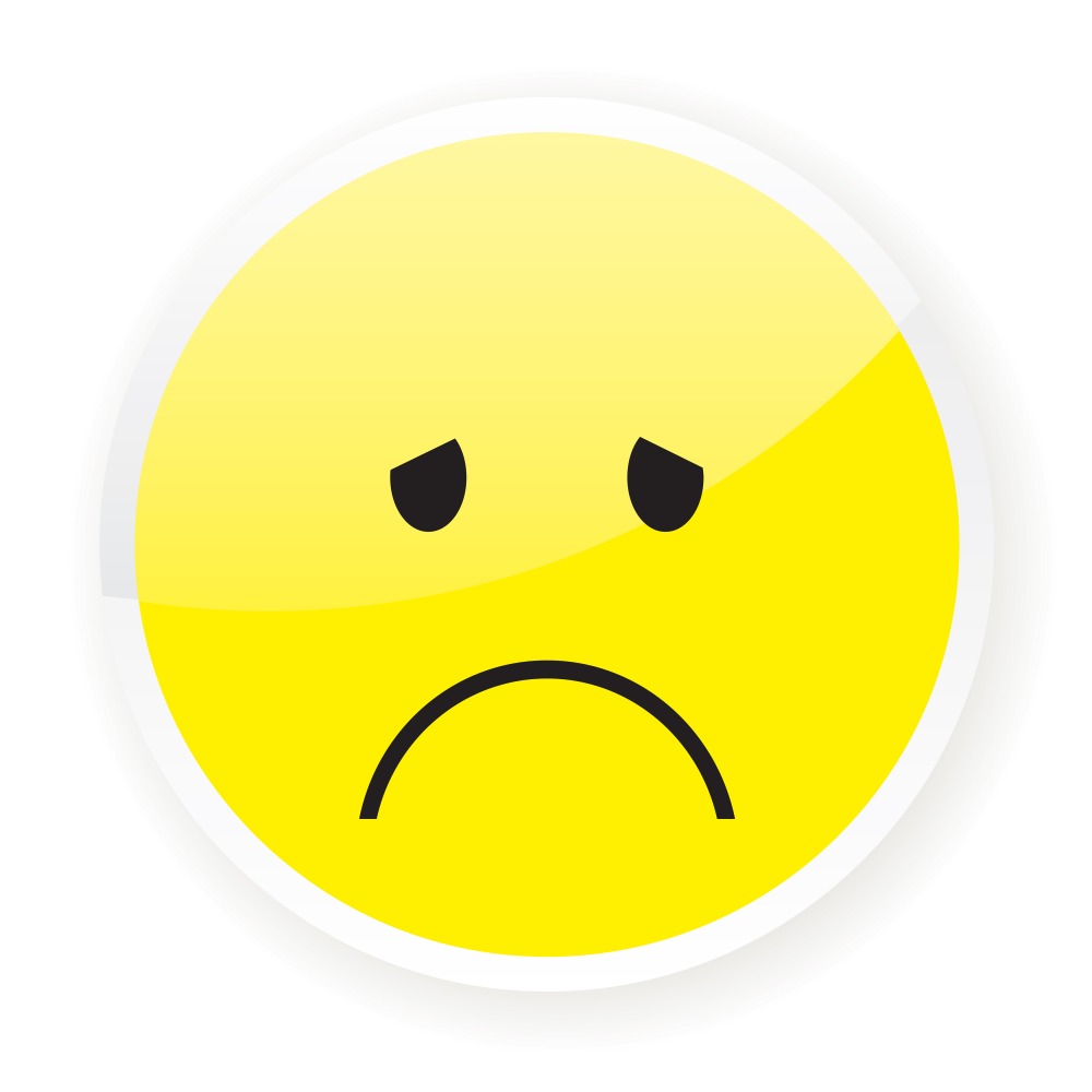 Canvas on Demand Poster Print 12 x 12 entitled Depressed Emoji