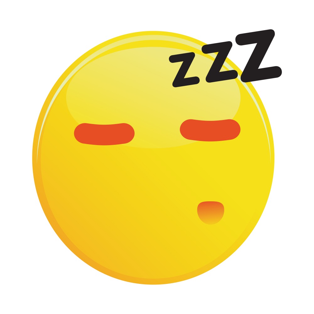 Canvas on Demand Poster Print 12 x 12 entitled Snoring Emoji