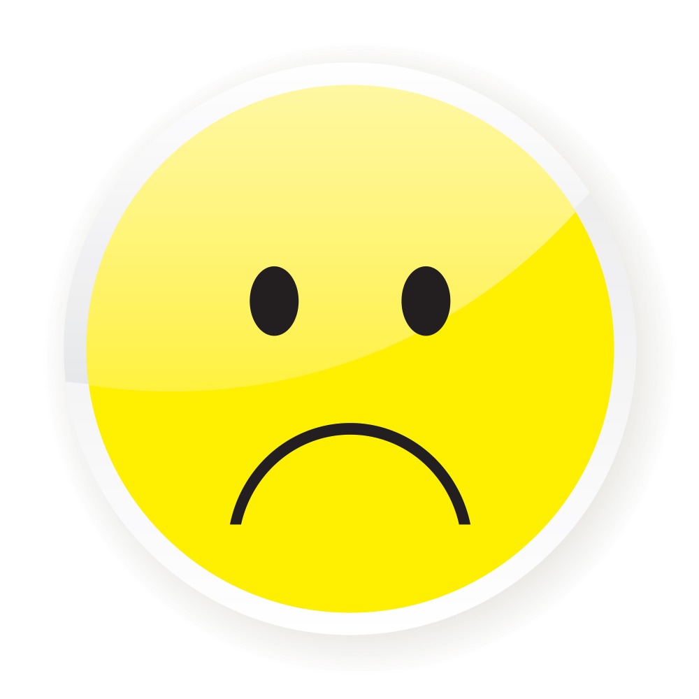 Canvas on Demand Poster Print 12 x 12 entitled Sad Emoji