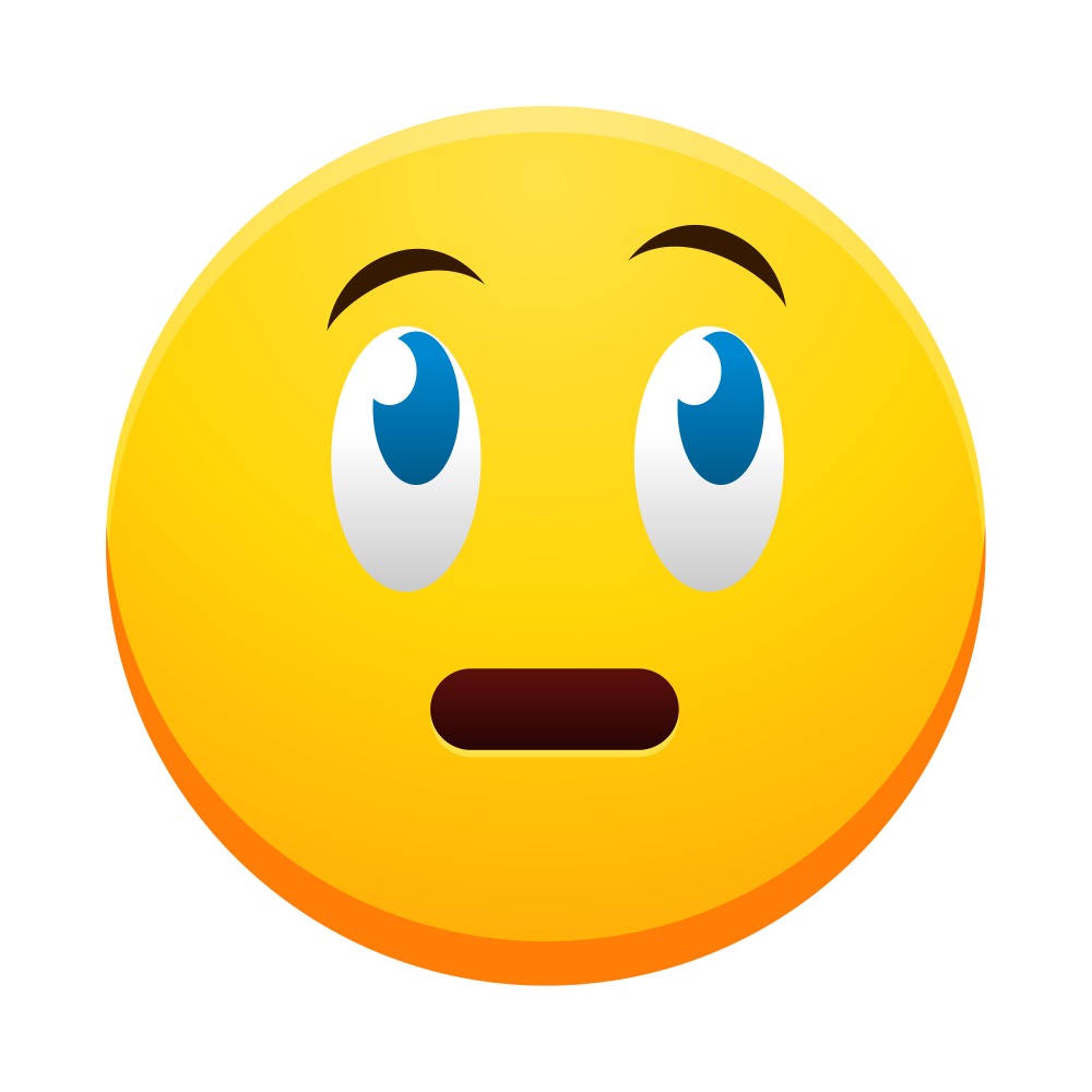 Canvas on Demand Poster Print 12 x 12 entitled Nervous Emoji