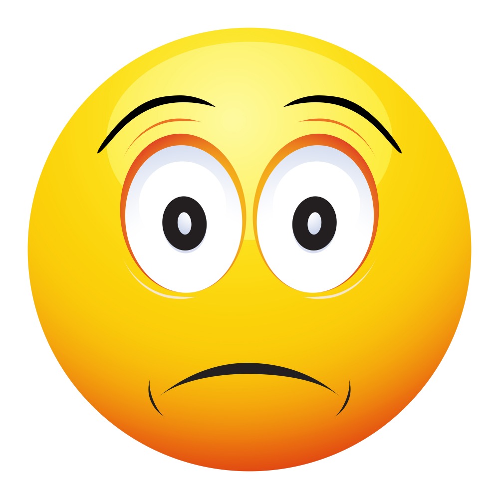 Canvas on Demand Poster Print 12 x 12 entitled Startled Emoji