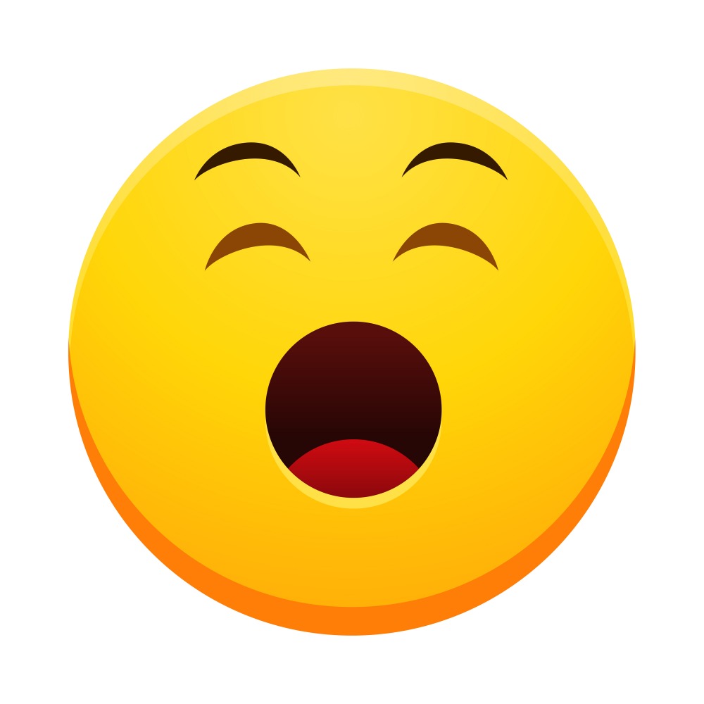Canvas on Demand Poster Print 12 x 12 entitled Emoji Yelling Face