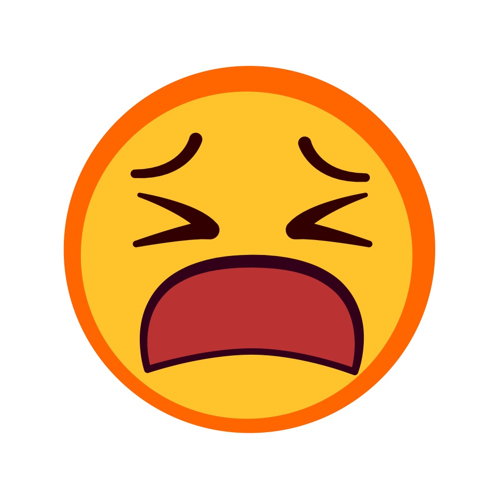 Canvas on Demand Poster Print 12 x 12 entitled Whining Emoji