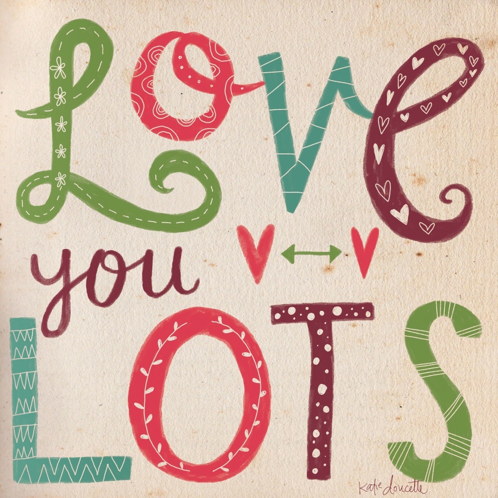 Canvas on Demand Poster Print 16 x 16 entitled Love You Lots