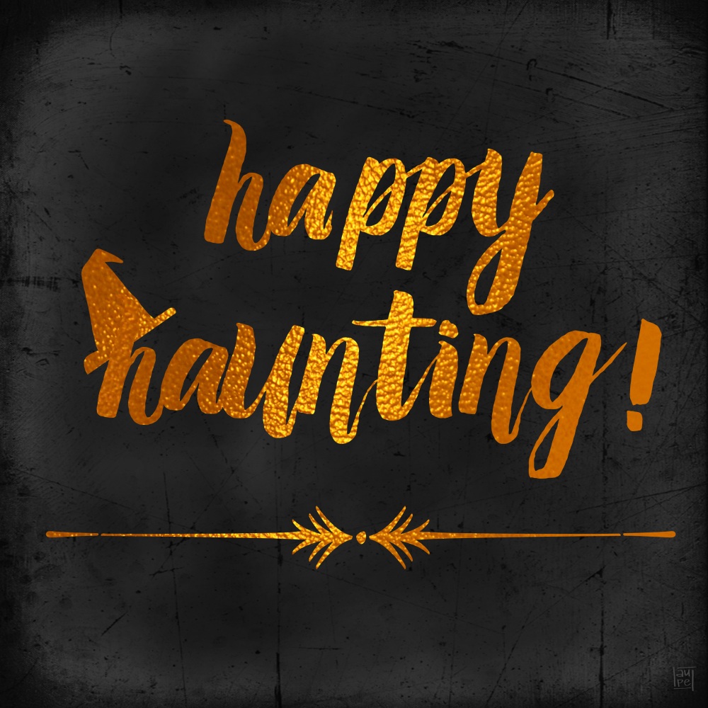 Canvas on Demand Poster Print 12 x 12 entitled Happy Haunting