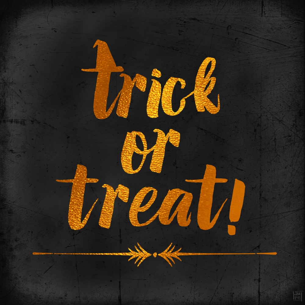 Canvas on Demand Poster Print 12 x 12 entitled Trick Or Treat!